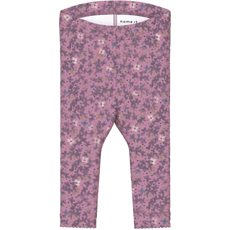 Simple Matching Name It Mauve Orchid Ninne Leggings
