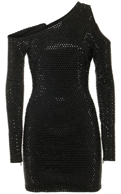 Urban Sense Embellished Cutout Mini Dress