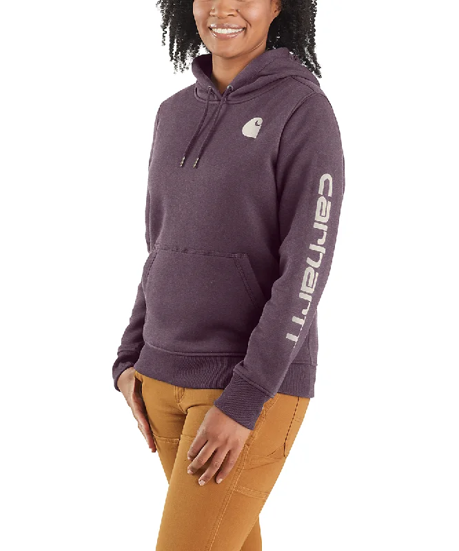 Unique Design Carhartt Women's Clarksburg Pullover Hoodie - Blackberry Heather