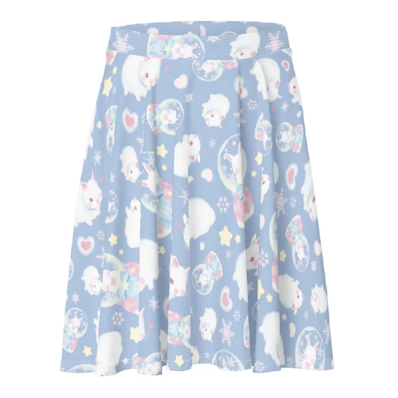 New Autumn And Winter Styles Snow Bunny Skater Skirt