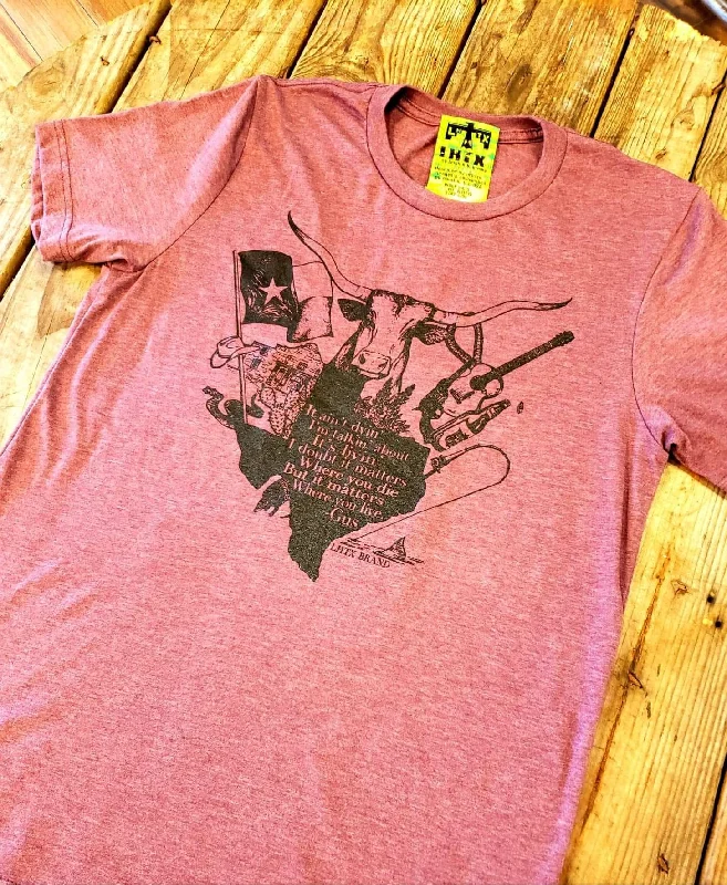 Elegant Temperament Lonesome Dove Maroon Tee