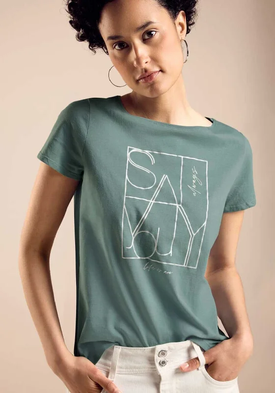 Diamond Series Street One Graphic Print T-Shirt, Seafoam Green