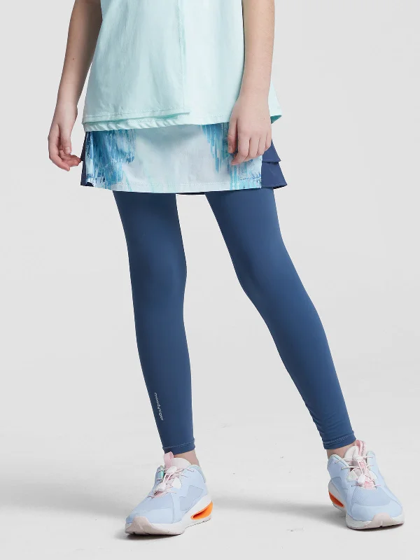 Elegant And Simple BREEZY Color Block Skirt with Leggings