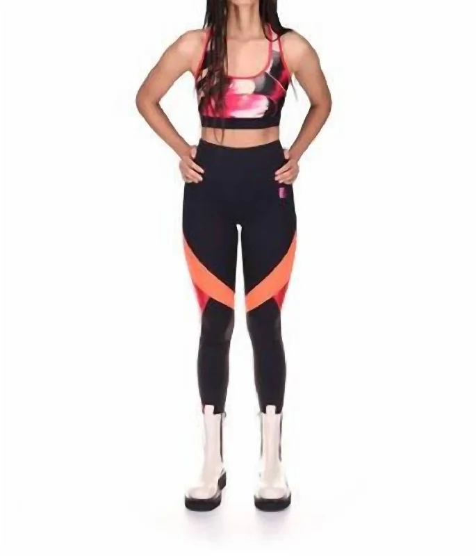 Warm Atmosphere Fluid Sports Bra In Print