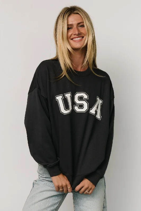 Sports And Leisure USA Oversized Sweatshirt | Navy