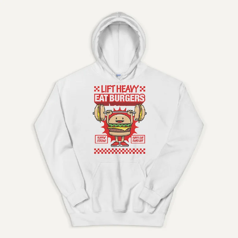 Elegant And Simple Lift Heavy Eat Burgers Pullover Hoodie