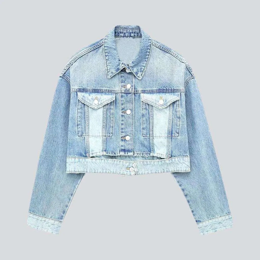 Double-sided Wear Street women's denim jacket