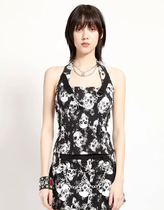 Noble And Elegant MARY CHAIN CORSET SKULL