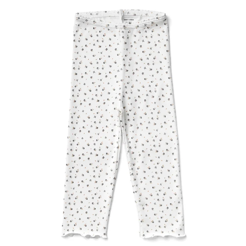 Boutique Recommendation Capri Legging in Fleur Print Powder by Soor Ploom - Last Ones In Stock - 10-12 Years