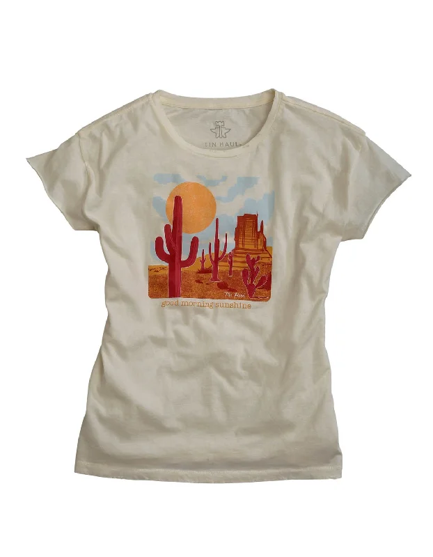 Youthful Street Fashion Tin Haul Womens Cream 100% Cotton Good Morning Sunshine S/S T-Shirt Youthful Street Fashion Tin Haul Womens Cream 100% Cotton Good Morning Sunshine S/S T-Shirt