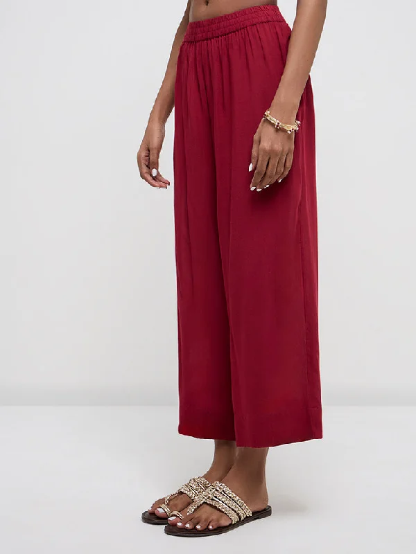Sexy Fun Zuba Red High-Rise Ethnic Pants