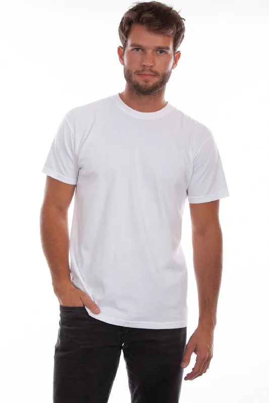 Girl Style Scully Mens White 100% Cotton Crew S/S T-Shirt
