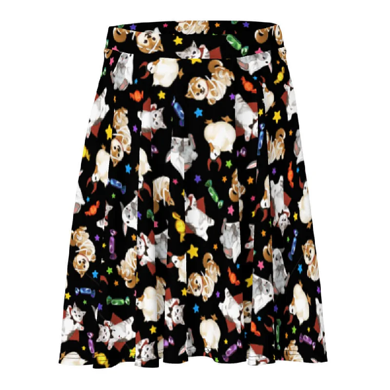 Simple And Comfortable Trick or Treaters Skater Skirt