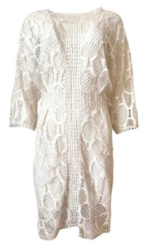 Celebrity Style Crochet Lace Cotton Dress