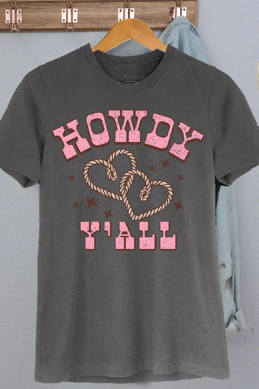 Comfortable And Versatile "Howdy Y'all" Valentine Tee