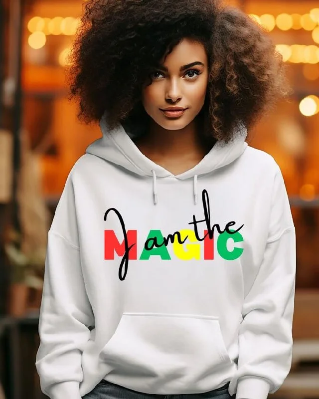 Relaxed And Casual Black History Magic Hooded Hoodie