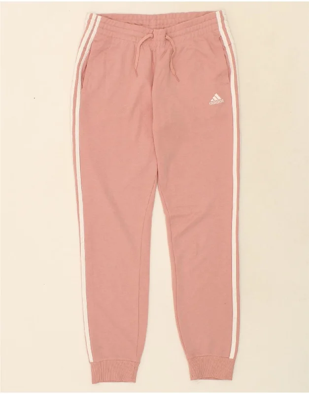 Noble And Elegant ADIDAS Womens Tracksuit Trousers Joggers UK 12/14 Medium  Pink Cotton