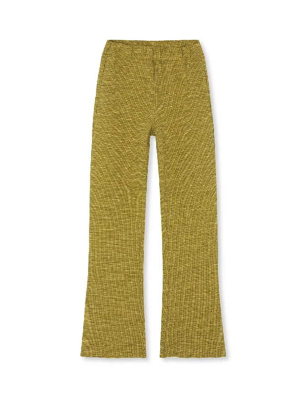 Avant-garde Design Mel Crepe Ura Pants, Misted Yellow Melange