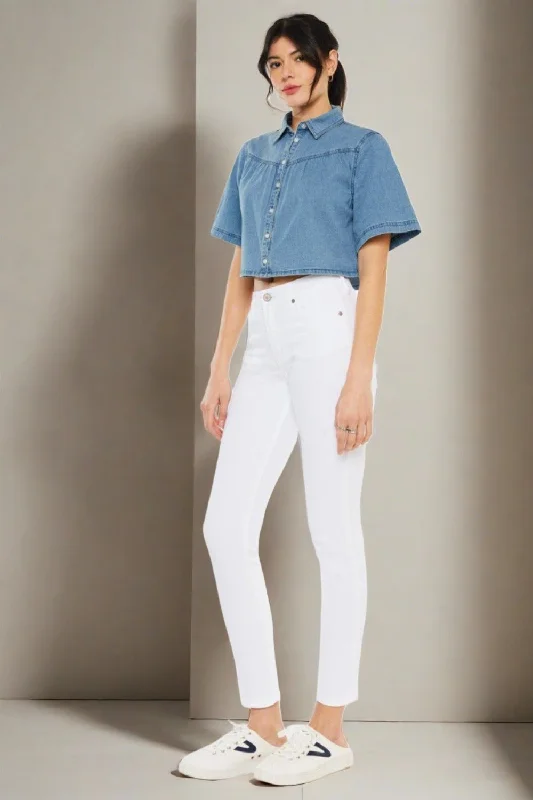 Unique Design Kancan High Rise Ankle Skinny Jeans