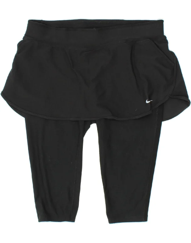 Simple Matching NIKE Womens Dri Fit Skort UK 16 Large Black Polyester