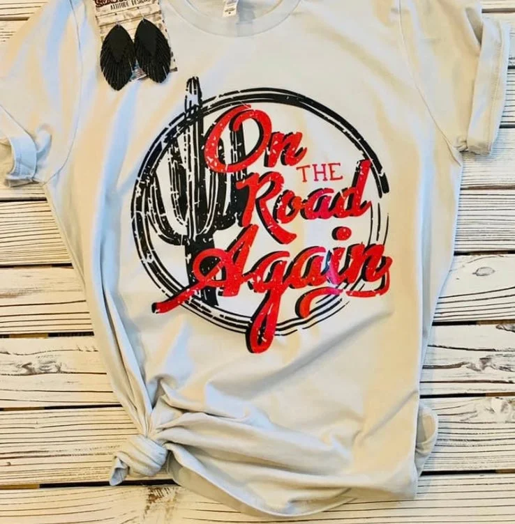 Fashion Style “On the Road Again” tee