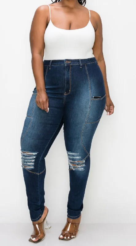 Classic Series Plus Curvy Side Phone PKT Jeans