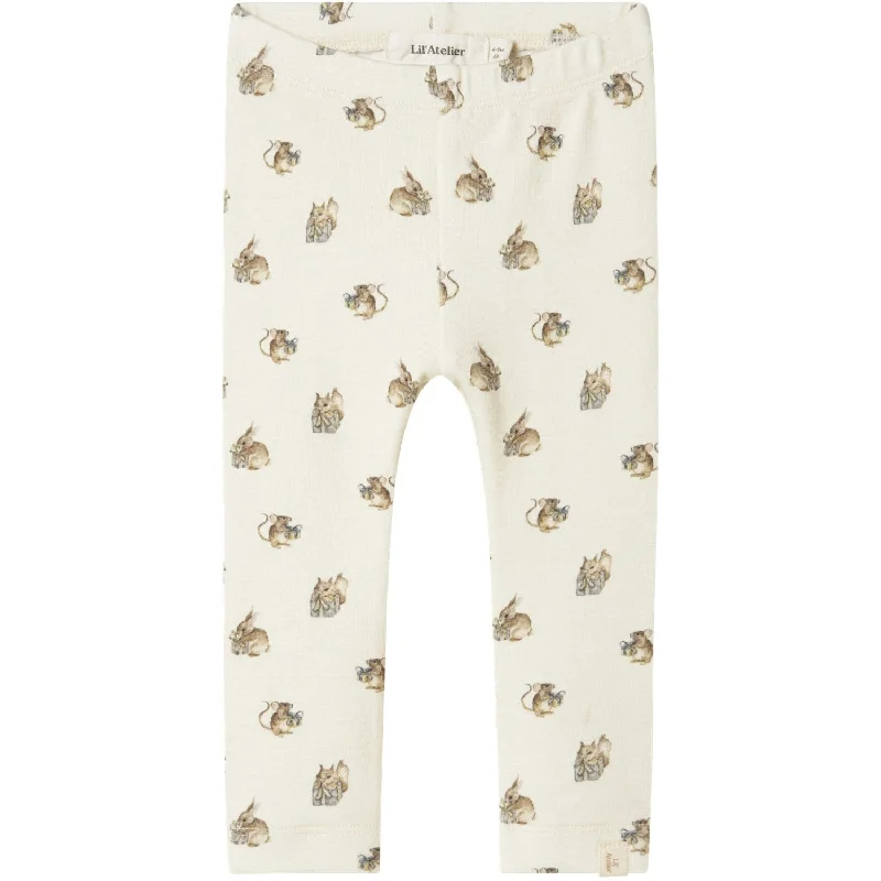 British Style Lil'Atelier Turtledove Gayo Gno Slim Leggings
