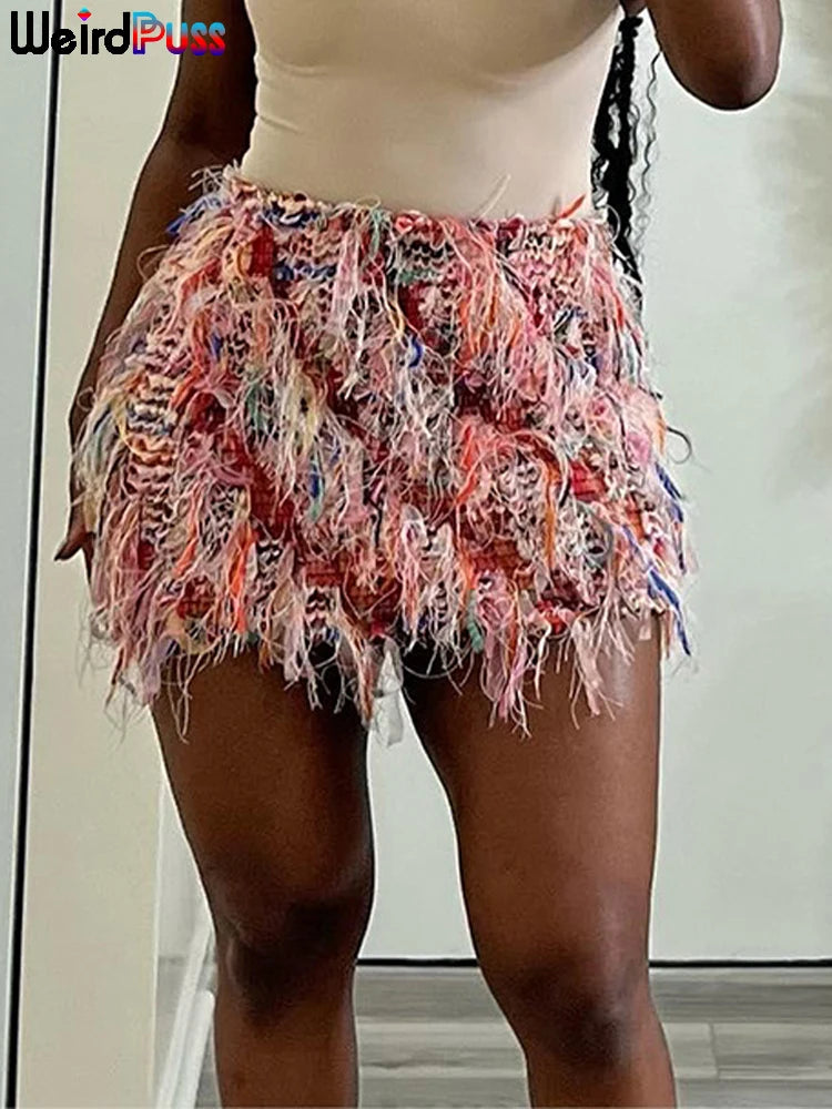 Diamond Series Women’s Colourful Tassel Skirt