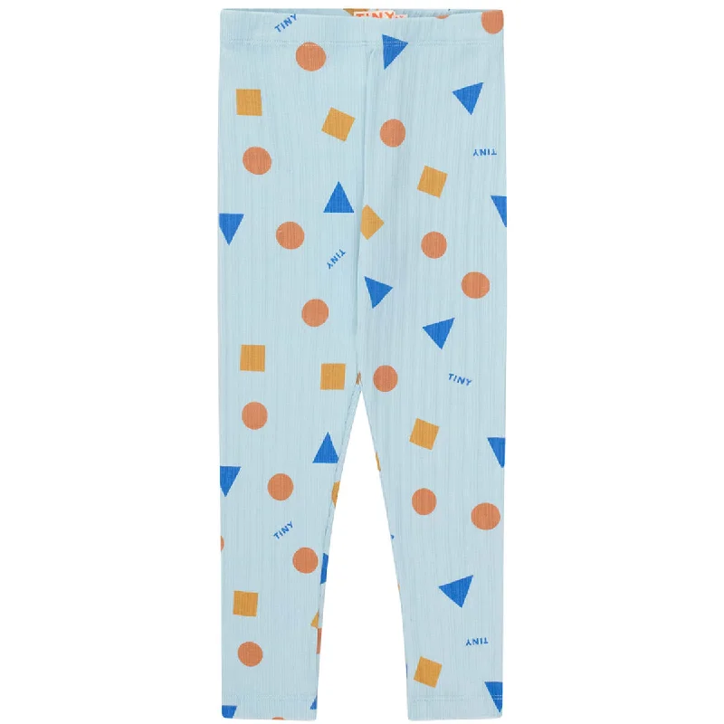 Outdoor Trend Geometric Pant in Warm Blue by Tinycottons