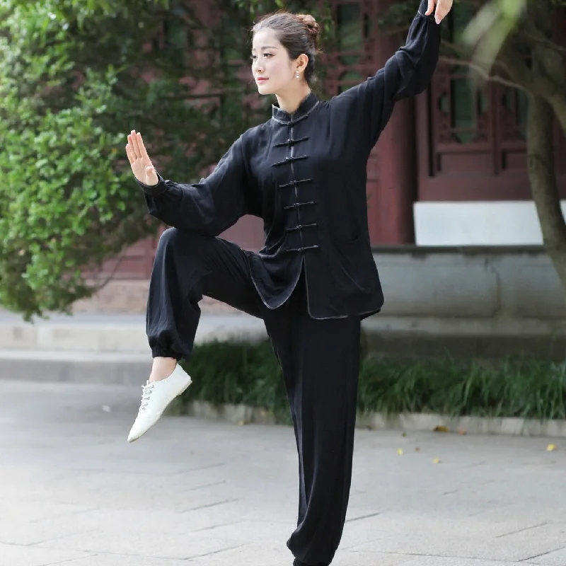Dessert Matching 100% Cotton Women's Traditional Chinese Tai Chi Suit