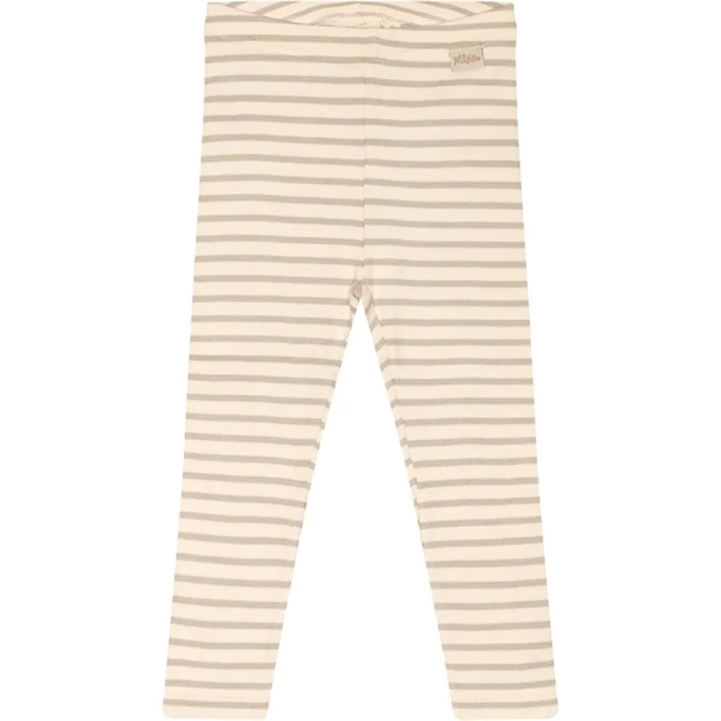 Body Design Petit Piao® Simply Taupe Leggings Modal Striped
