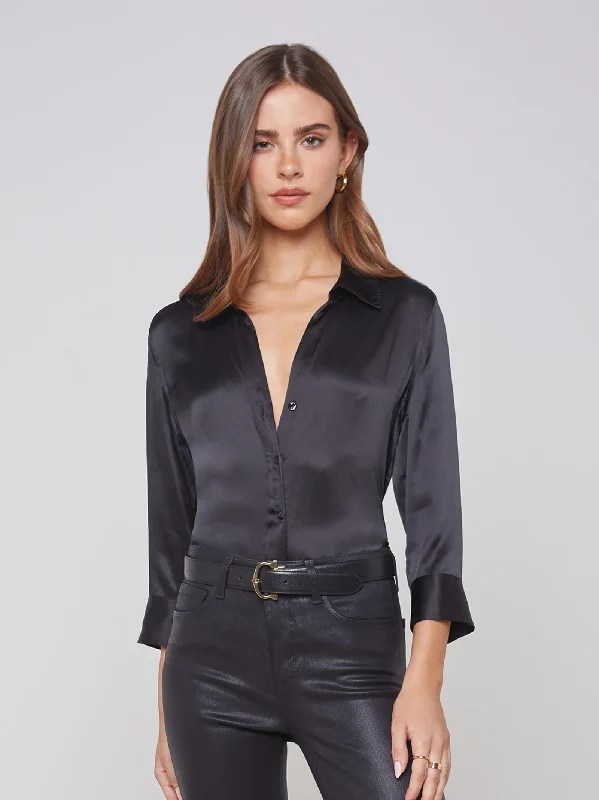 Sexy Fun 40126CLWb L'AGENCE Dani Silk Blouse