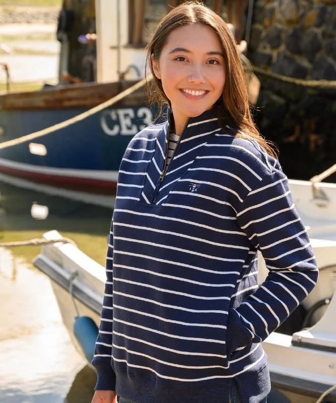 Sexy Fun Coral Jersey - Navy Stripe