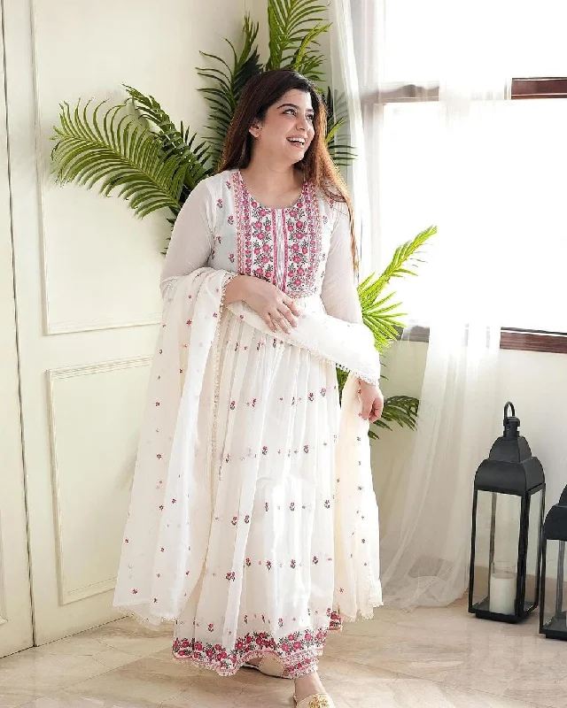 Avant-garde Design Beautiful Multi Color embroidery Designer Suit