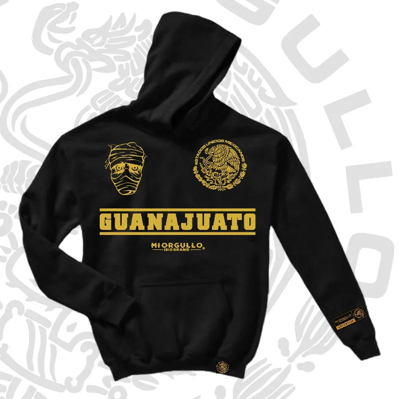 Wearable At Home Or Out MEN’S BLACK GOLD RUSH GUANAJUATO HOODIEi