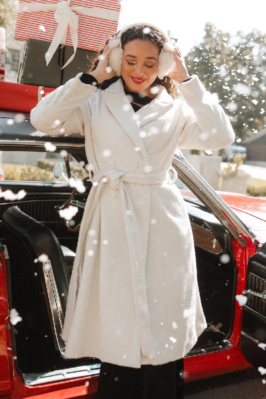 Free And Casual Adeline Coat in Cream - FINAL SALE