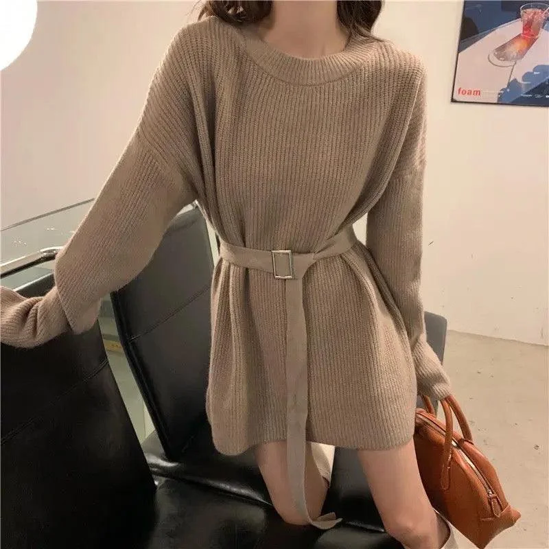 Warm Atmosphere Janer Statement Winter Knitted Dress