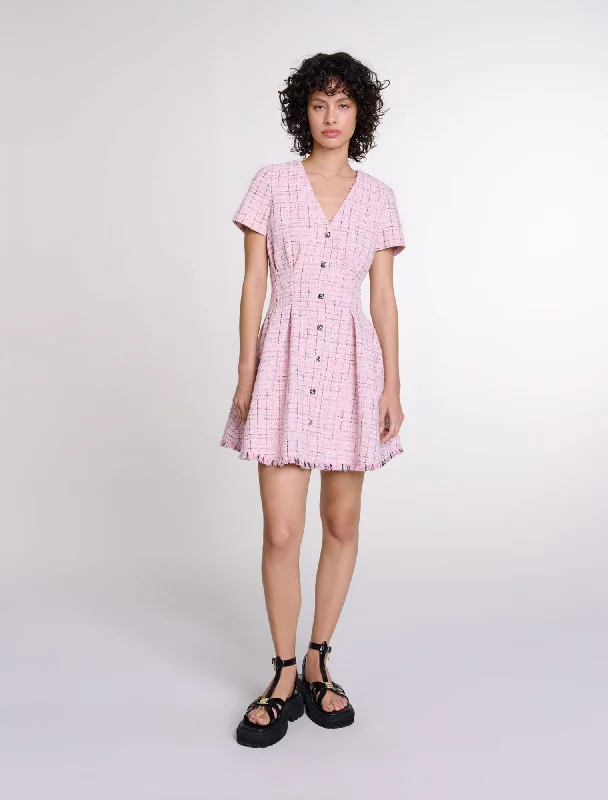 Casual Street Tweed babydoll dress