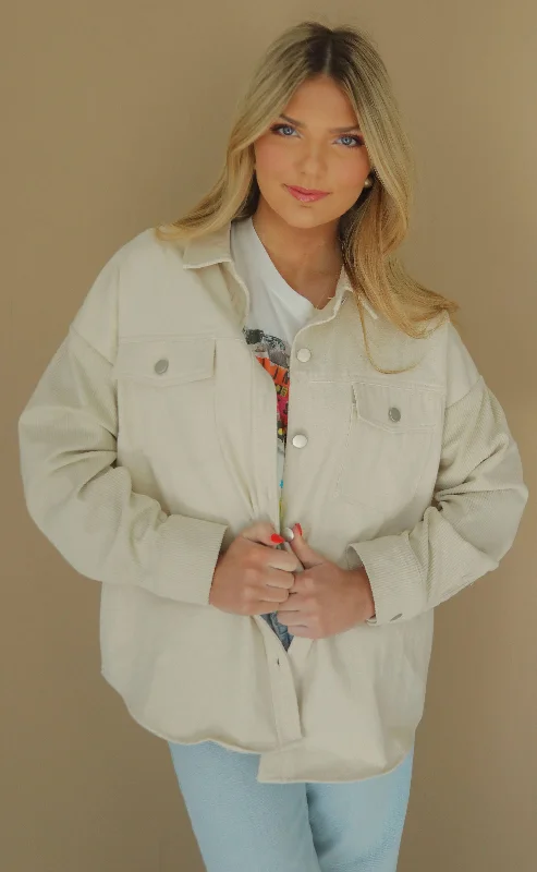 Eye-catching Personality one step ahead shacket