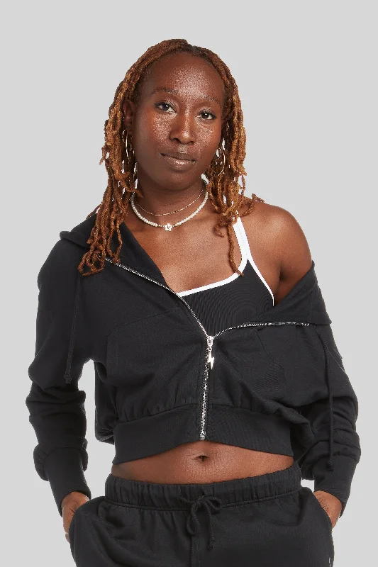 Autumn Selection Thunder Zip Up Hoodie - Black