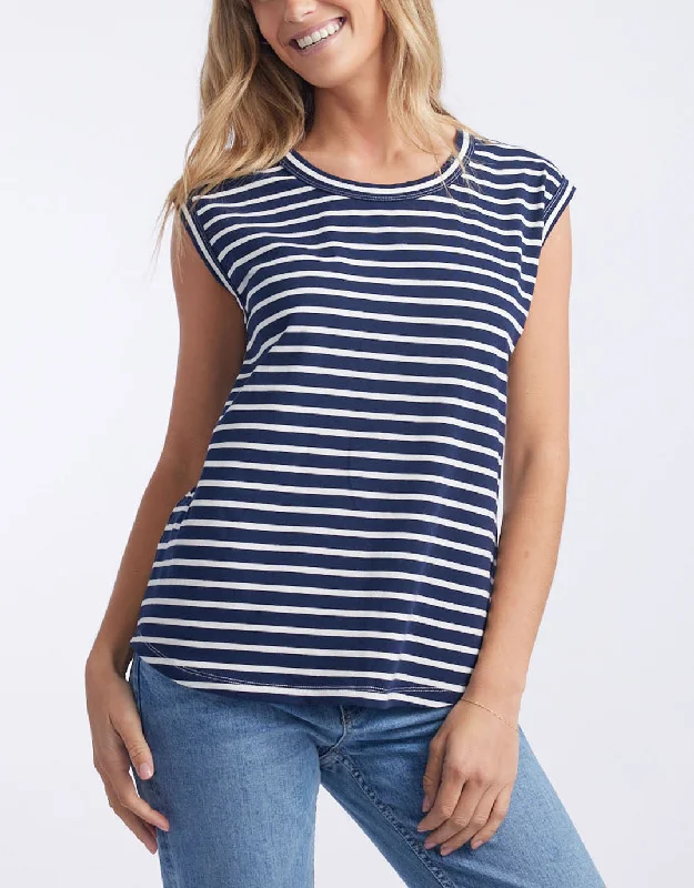 Celebrity Must-have Cali Tank Top - Paris Stripe