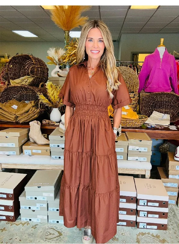 Unique Design DASH OF CHOCOLATE DRESS*WINTER SALE*