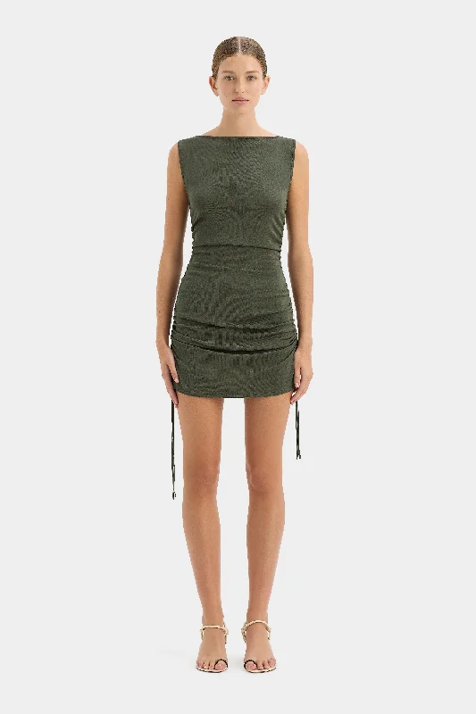 Sweet Style Yolanda Ruched Mini Dress