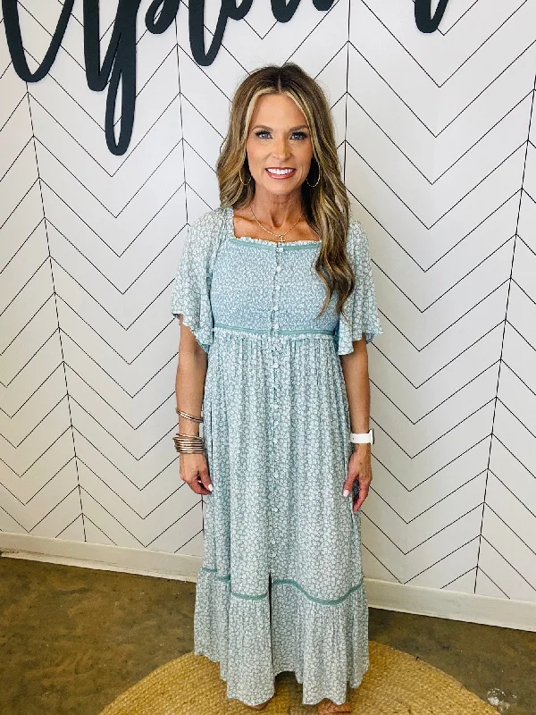 Denim Design GREEN MEADOWS MIDI--FLASH SALE