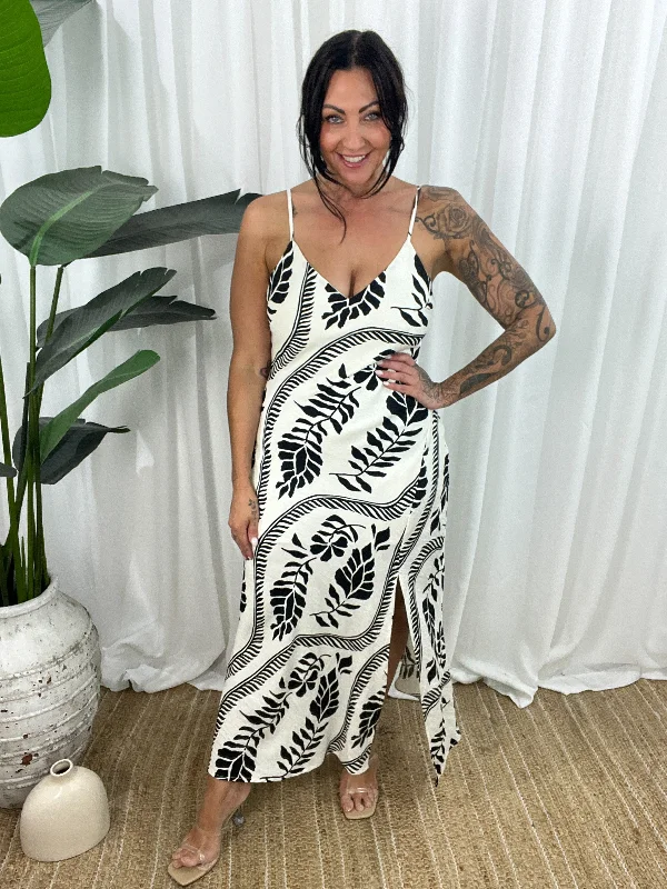 British Style La Vine Dress Black/Cream (SALE)