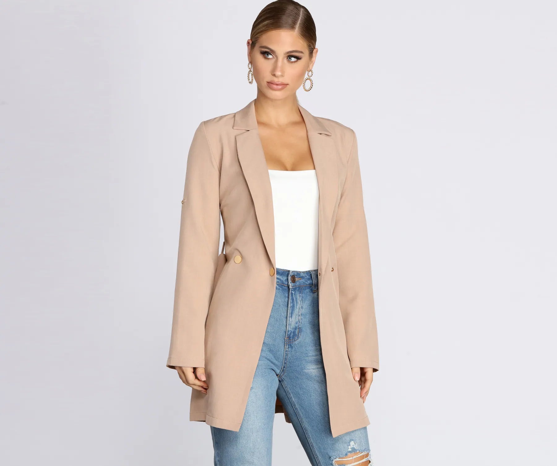 Soft And Comfortable Boss Babe Trench Coat