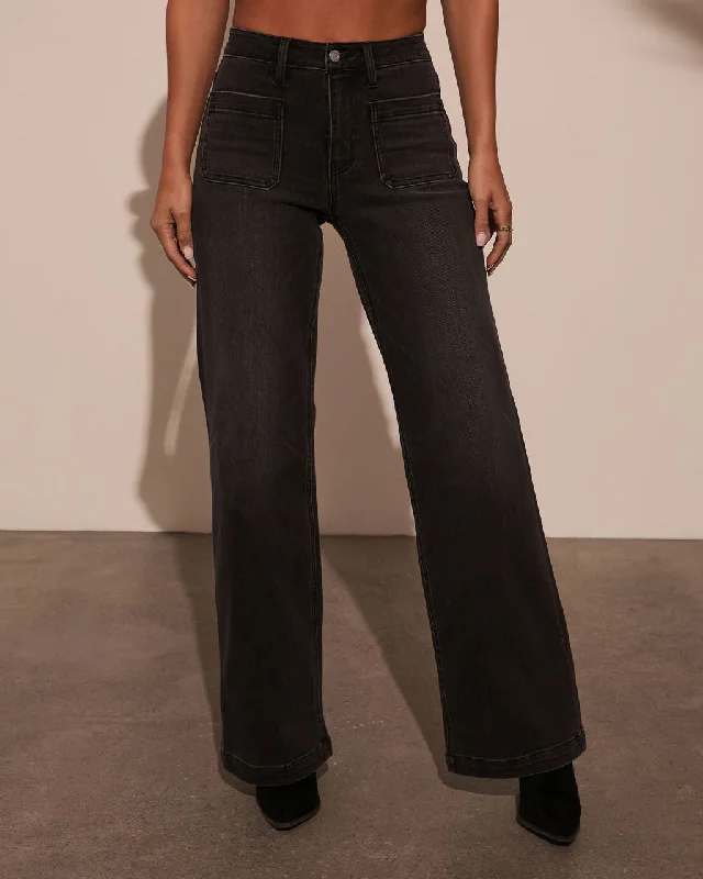 Romantic And Fresh Iverson High Rise Wide Leg Denim