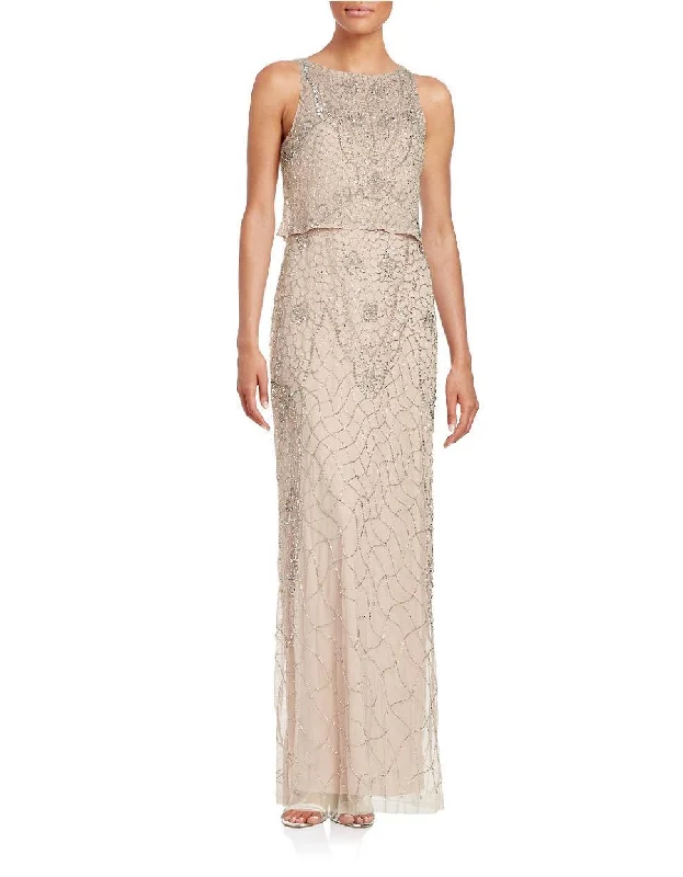 Street Charm Aidan Mattox - Embellished Bateau Neck Dress 54468710