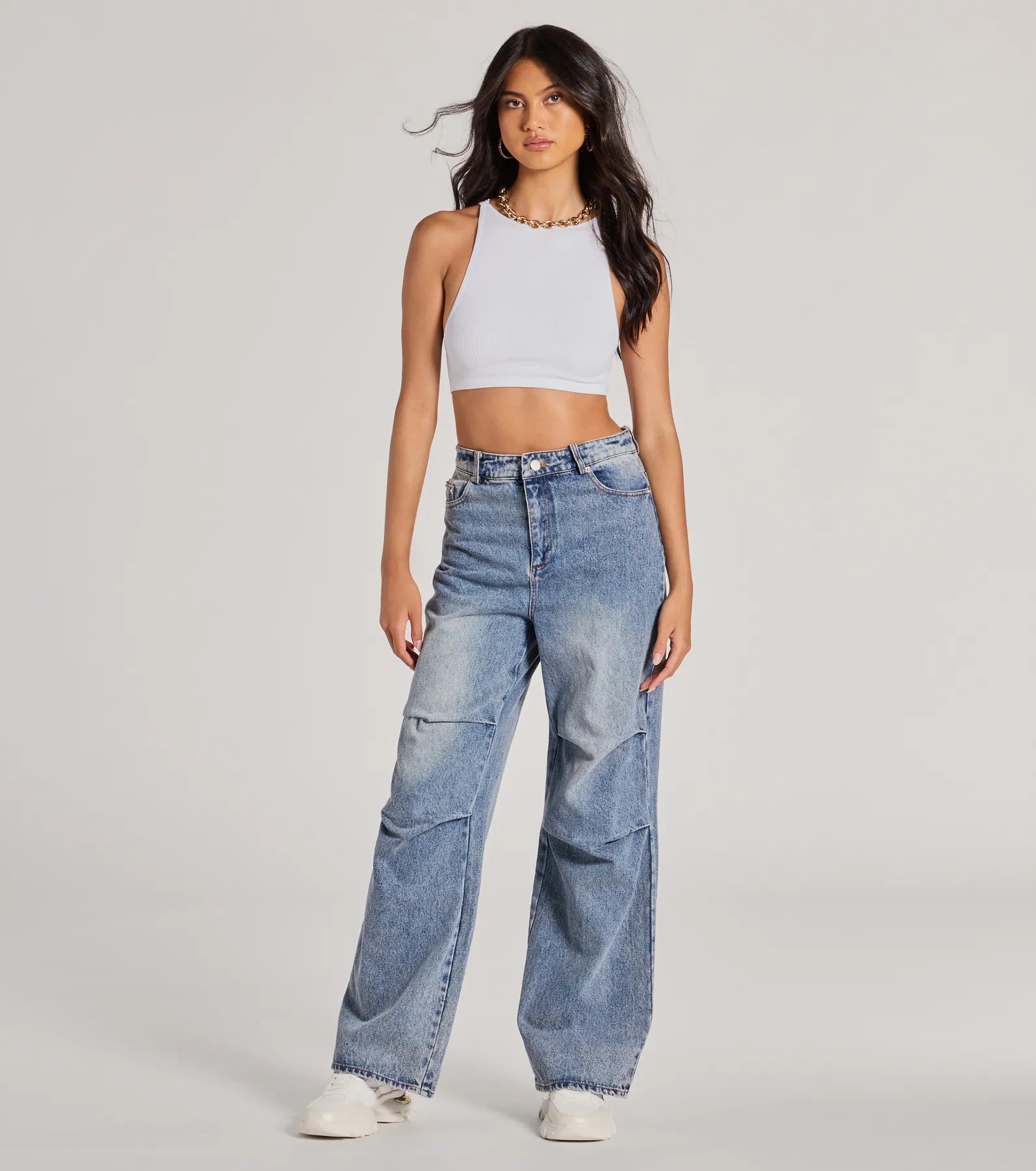 Bright Colors Stylish Journey High-Rise Straight-Leg Denim Jeans