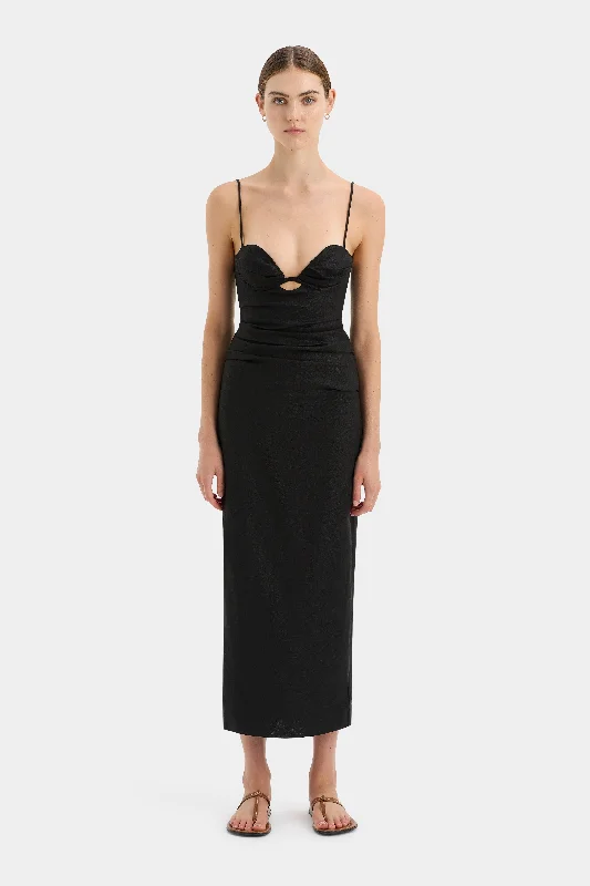 Eye-catching Personality Noemi Balconette Midi Dress